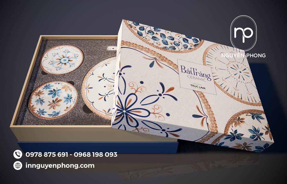 Hộp giấy đựng gốm Bát Tràng